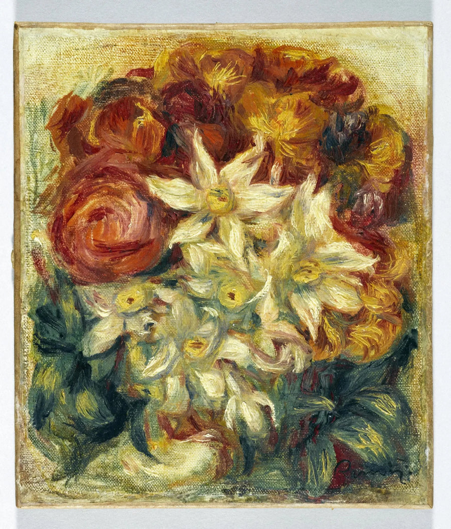 Ramo de narcisos y rosas - Pierre-Auguste Renoir