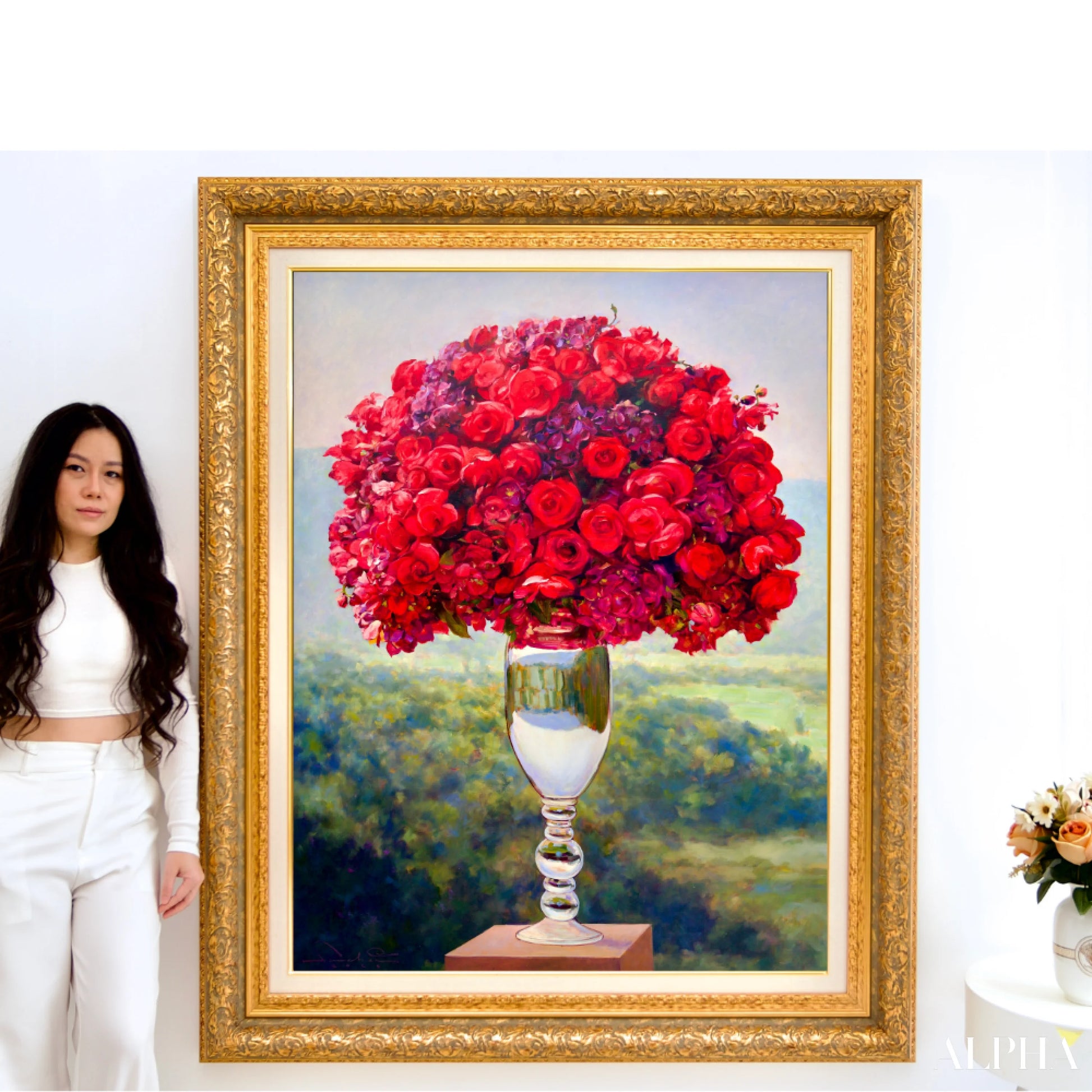 Bouquet de Rose | 100 x 130 cm Reproductions de tableaux à la peinture à l’huile
