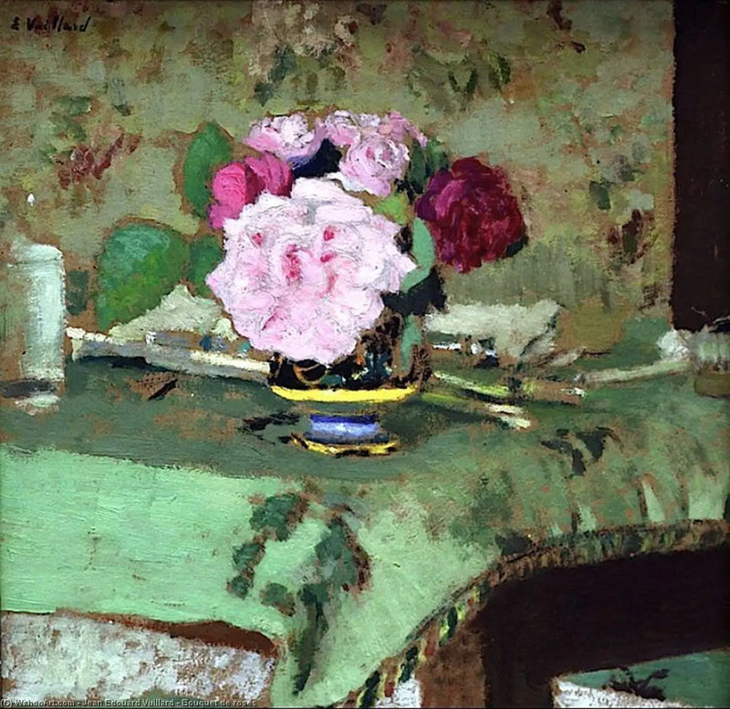 Ramo de rosas - Édouard Vuillard