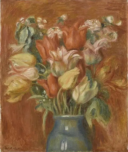 Ramo de tulipanes - Pierre-Auguste Renoir