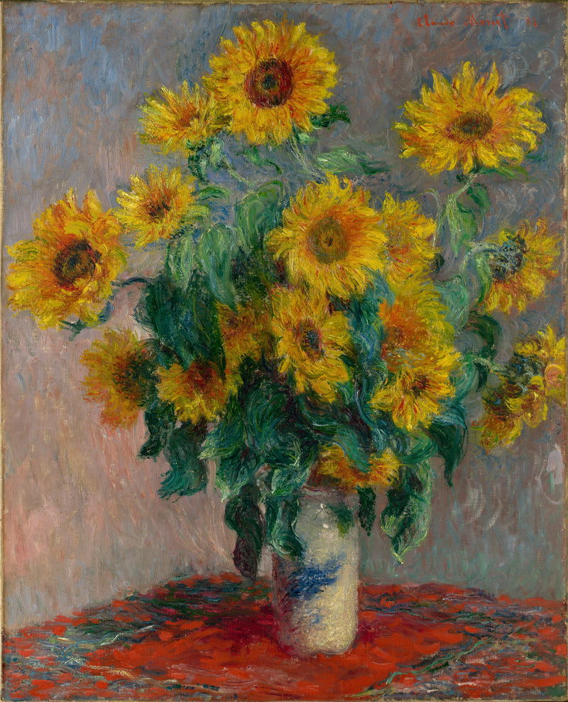 Ramo de girasoles W628 - Claude Monet