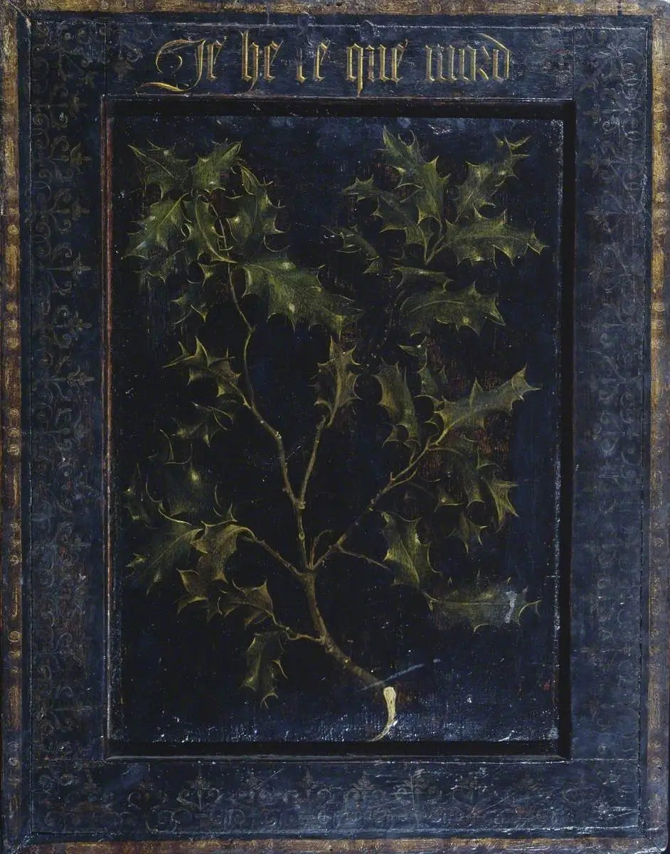 Branche de houx (verso) - Rogier van der Weyden image 1 copie de tableau peinte à la main