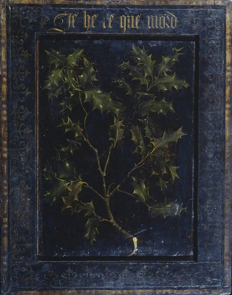 Rama de acebo (reverso) - Rogier van der Weyden