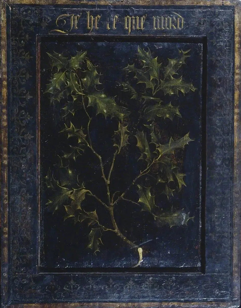 Rama de acebo (reverso) - Rogier van der Weyden