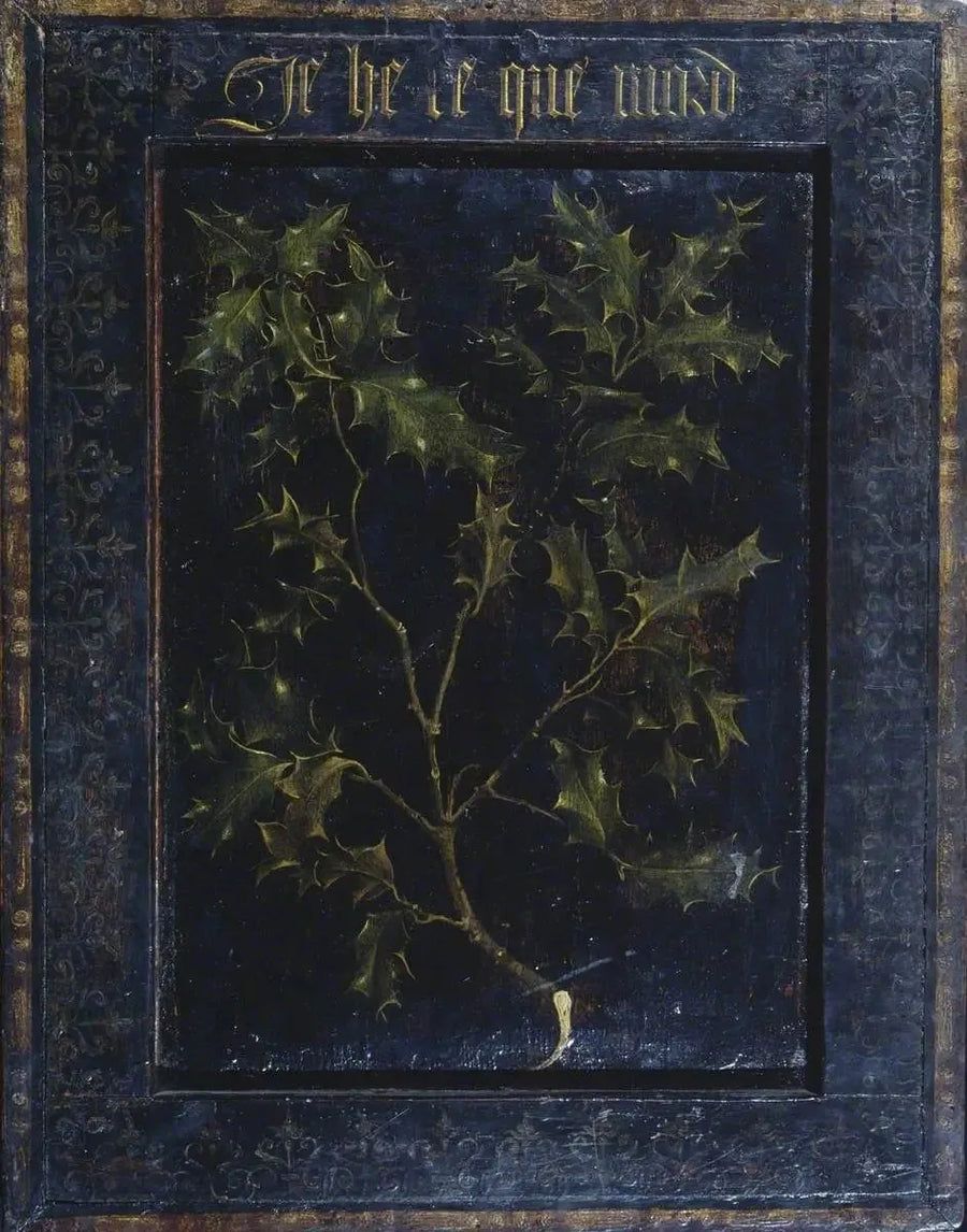 Rama de acebo (reverso) - Rogier van der Weyden