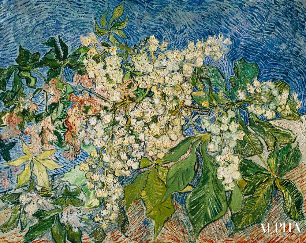 Branches de châtaigniers en fleurs - Van Gogh - Reproductions de tableaux et peintures haut de gamme