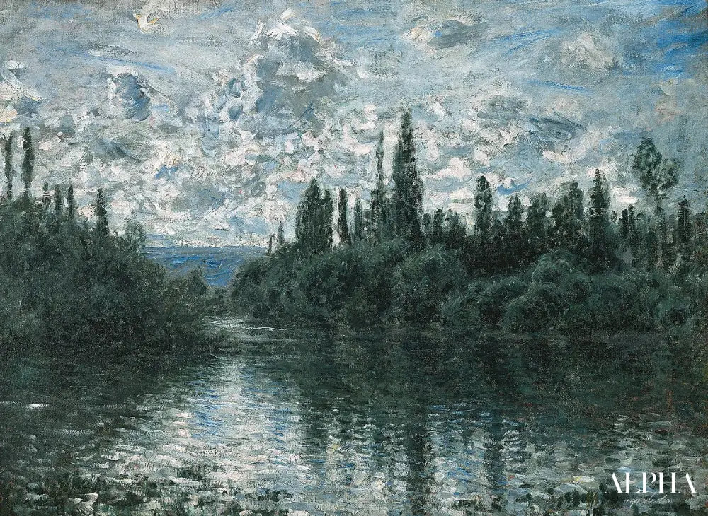 Bras de la Seine près de Vétheuil - Claude Monet - Reproductions de tableaux et peintures haut de gamme