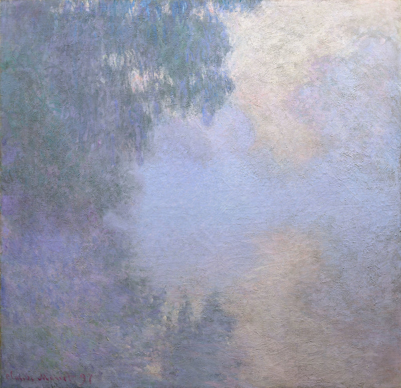 Bras de Seine, niebla, Chicago W1475 - Claude Monet