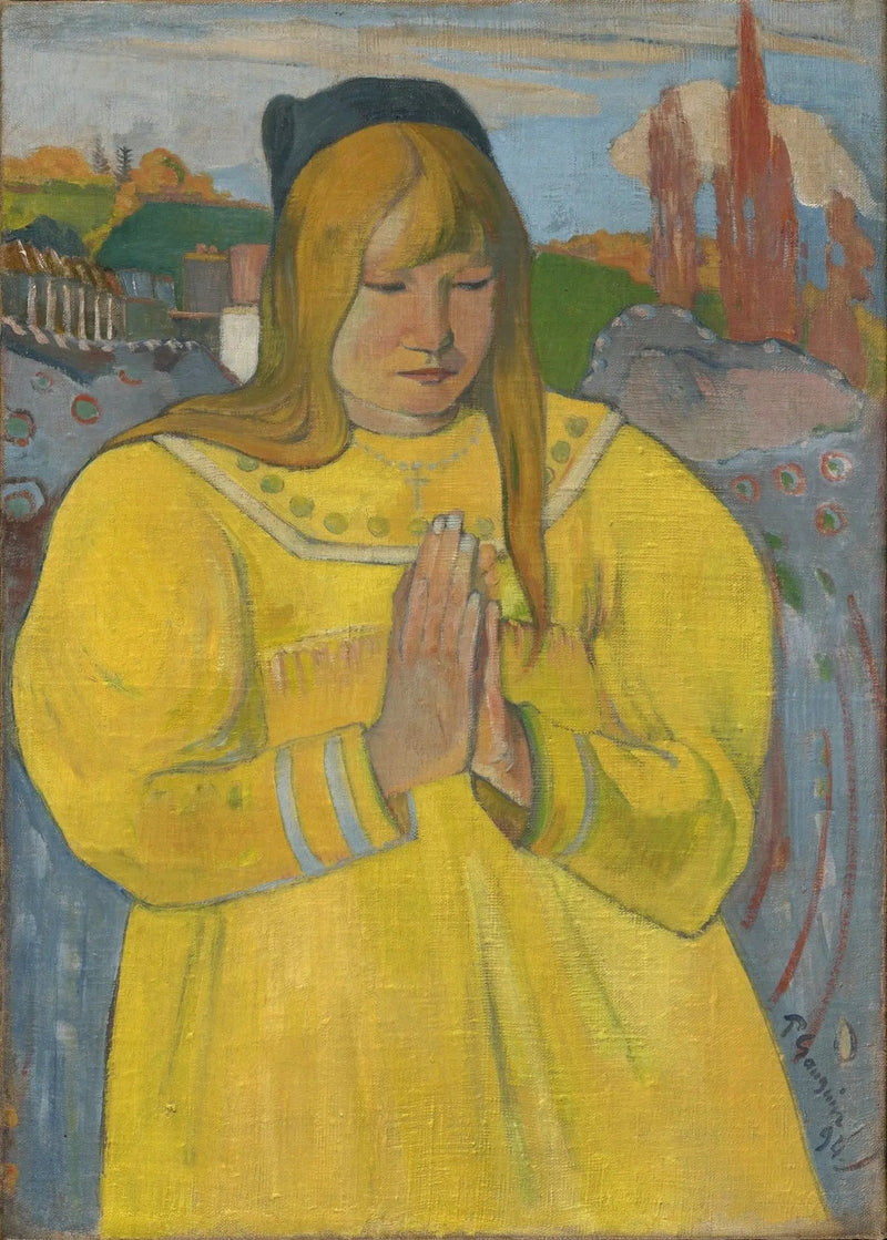 Bretonna en oración - Paul Gauguin