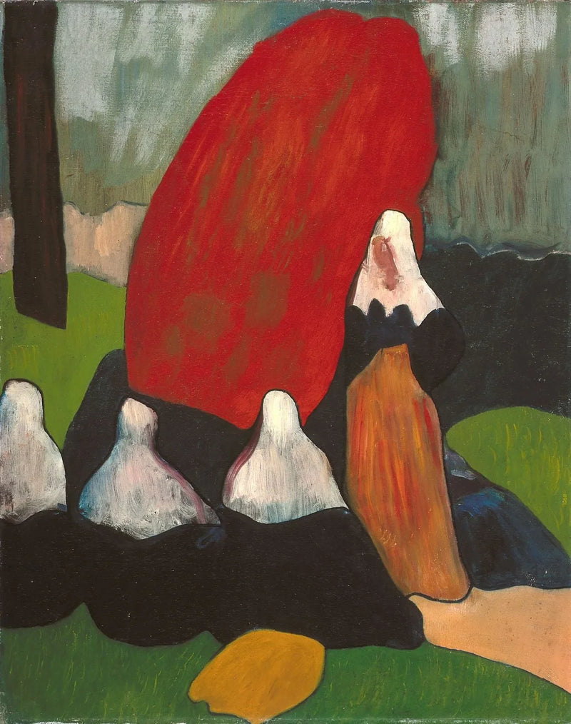 Bretones con algas - Émile Bernard