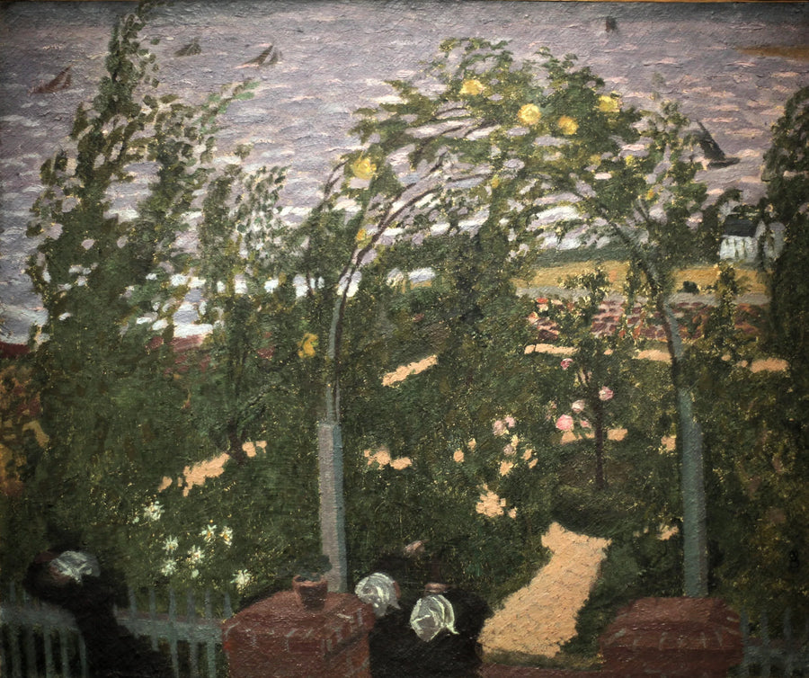 Bretonas bajo la pérgola - Maurice Denis