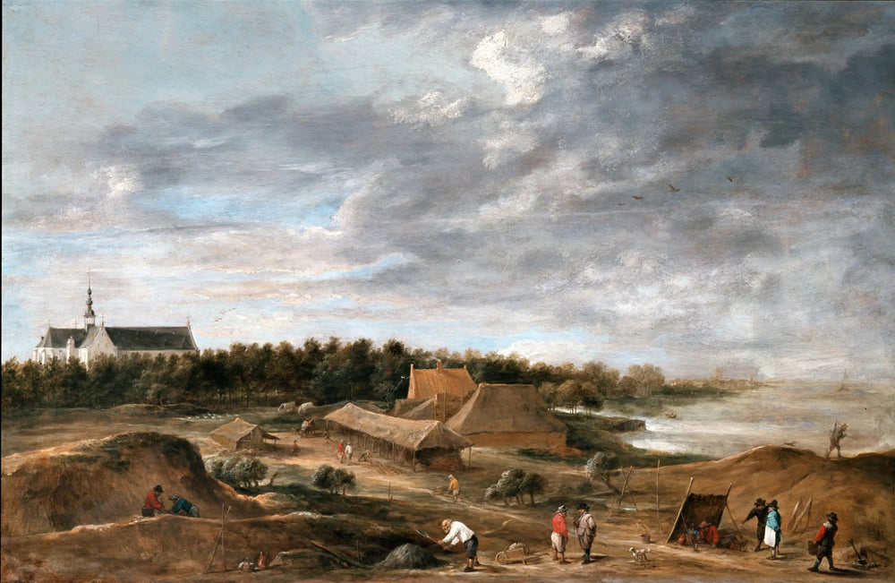 Briqueteries près de Hemiksem - David Teniers le Jeune image 1 copie de tableau peinte à la main