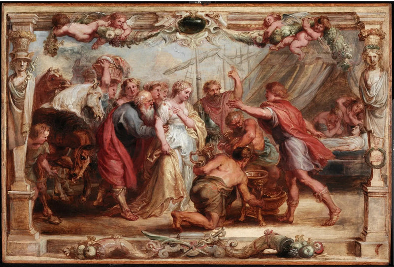 Briseis entregada a Aquiles - Peter Paul Rubens