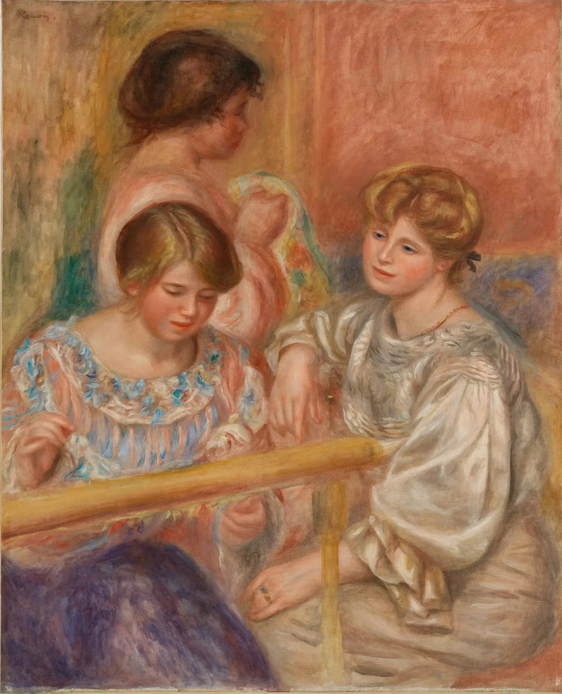 Las Bordadoras - Pierre-Auguste Renoir