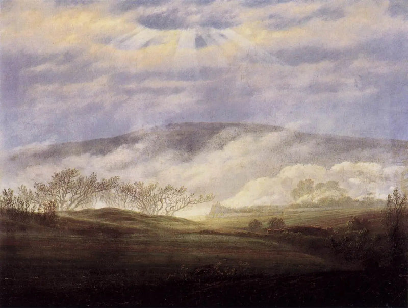 Niebla en el valle del Elba - Caspar David Friedrich