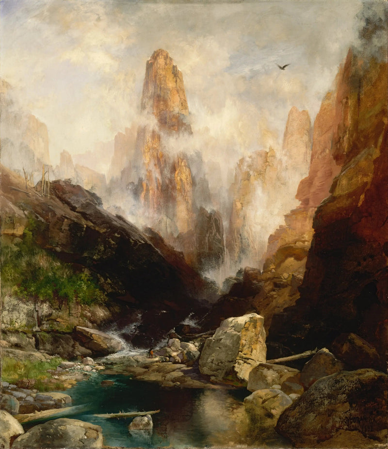Niebla en el cañón de Kanab, Utah - Thomas Moran