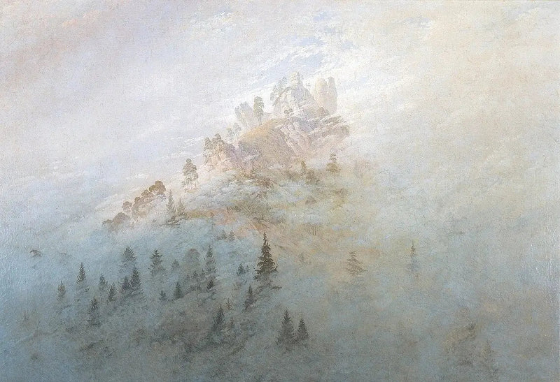 Bruma matutina en las montañas - Caspar David Friedrich