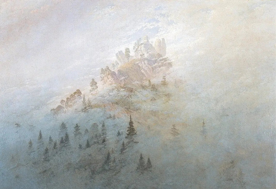 Bruma matutina en las montañas - Caspar David Friedrich