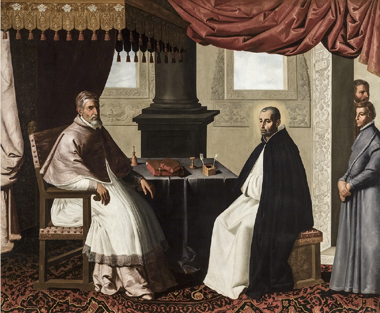Bruno di Segni con Urbano II - Francisco de Zurbarán