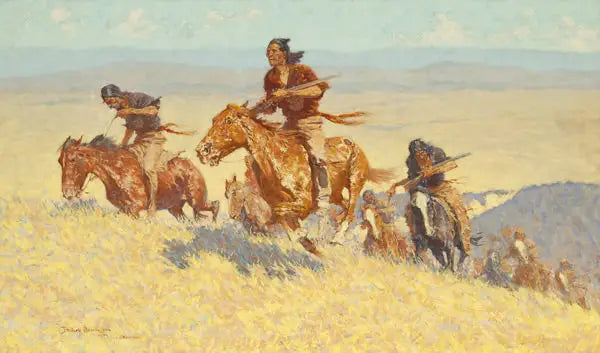 Corrientes de búfalos - Cuenca de Big Horn - Frederic Remington