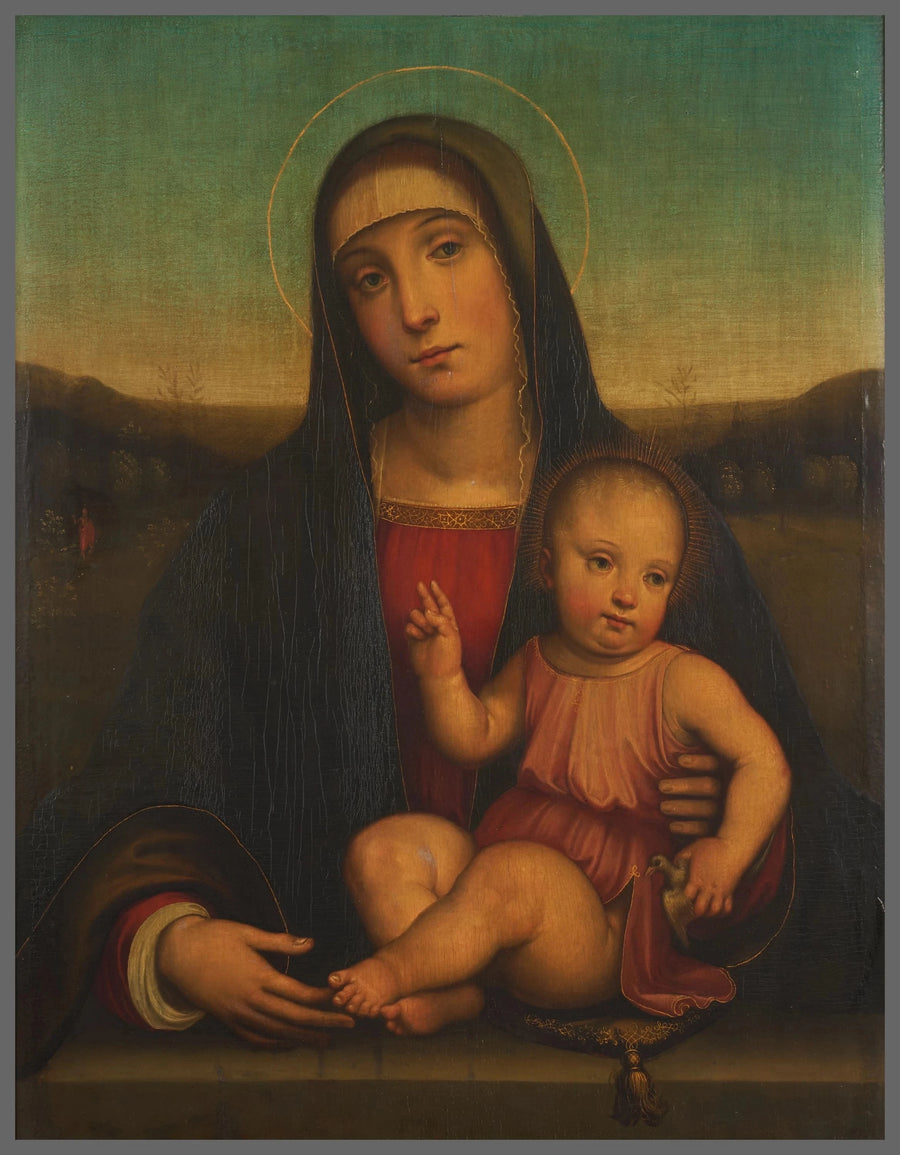 La Virgen con el Niño y un jilguero - Rafael Sanzio