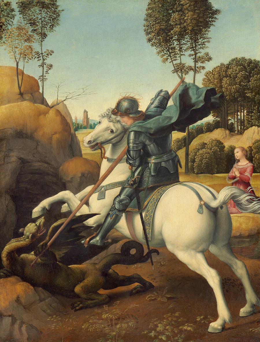 San Jorge y el Dragón - Rafael Sanzio