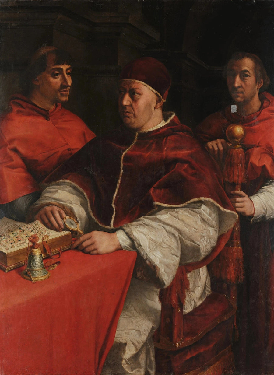 Retrato del papa León X - Rafael Sanzio