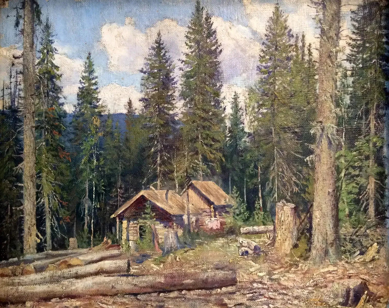 Cabaña en el bosque - Ivan Chichkine
