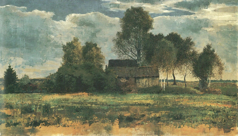 Cabañas de landas en el musgo de Dachau - Franz Marc