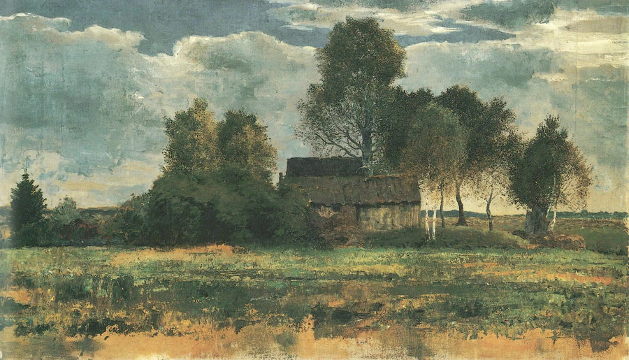 Cabañas de landas en el musgo de Dachau - Franz Marc