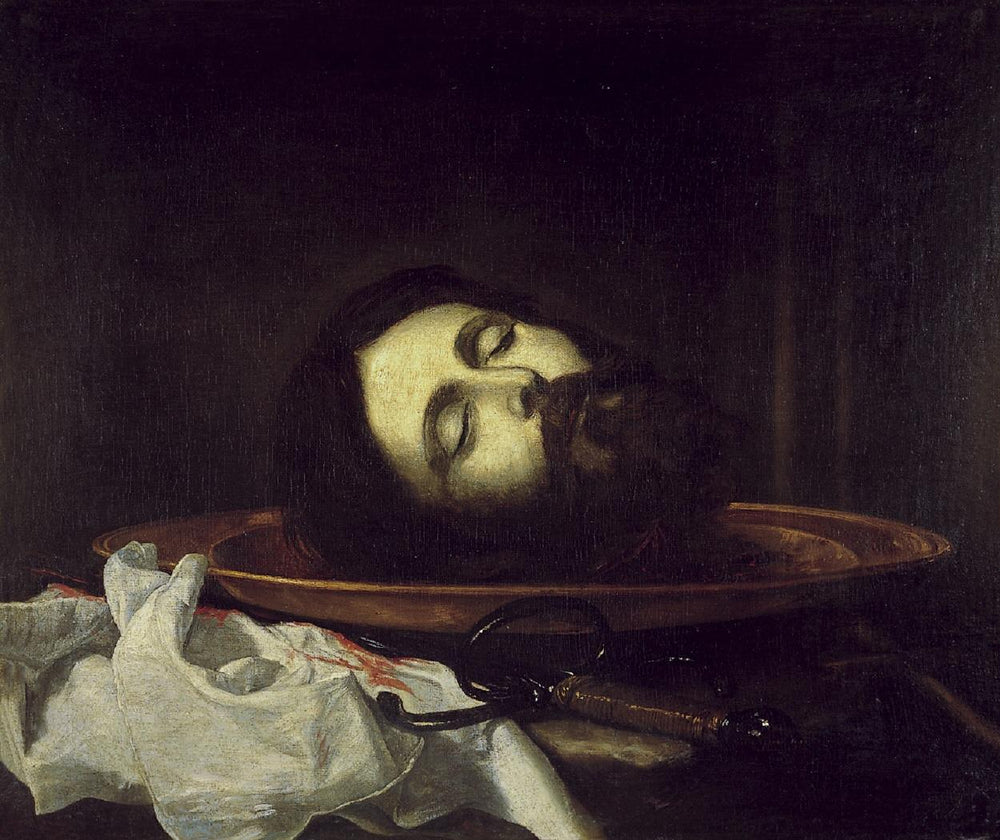 Cabeza de San Juan Bautista - Jusepe de Ribera image 1 copie de tableau peinte à la main