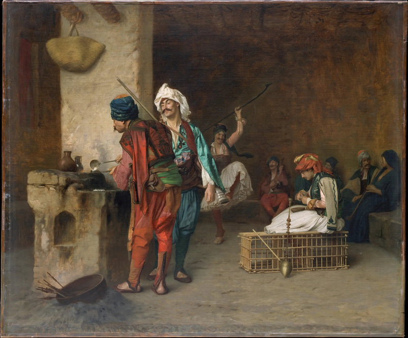 Café House, El Cairo (Casting Bullets) - Jean-Léon Gérôme