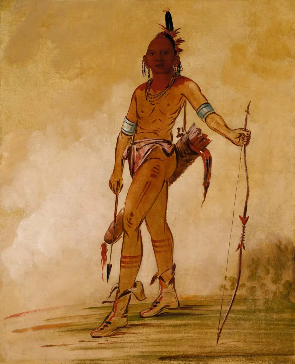 Cáh-he-ga-shín-ga petit chef - George Catlin - Alpha Reproduction