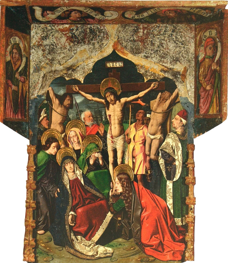Calvario del retablo de Santa Engratia - Bartolomé Bermejo
