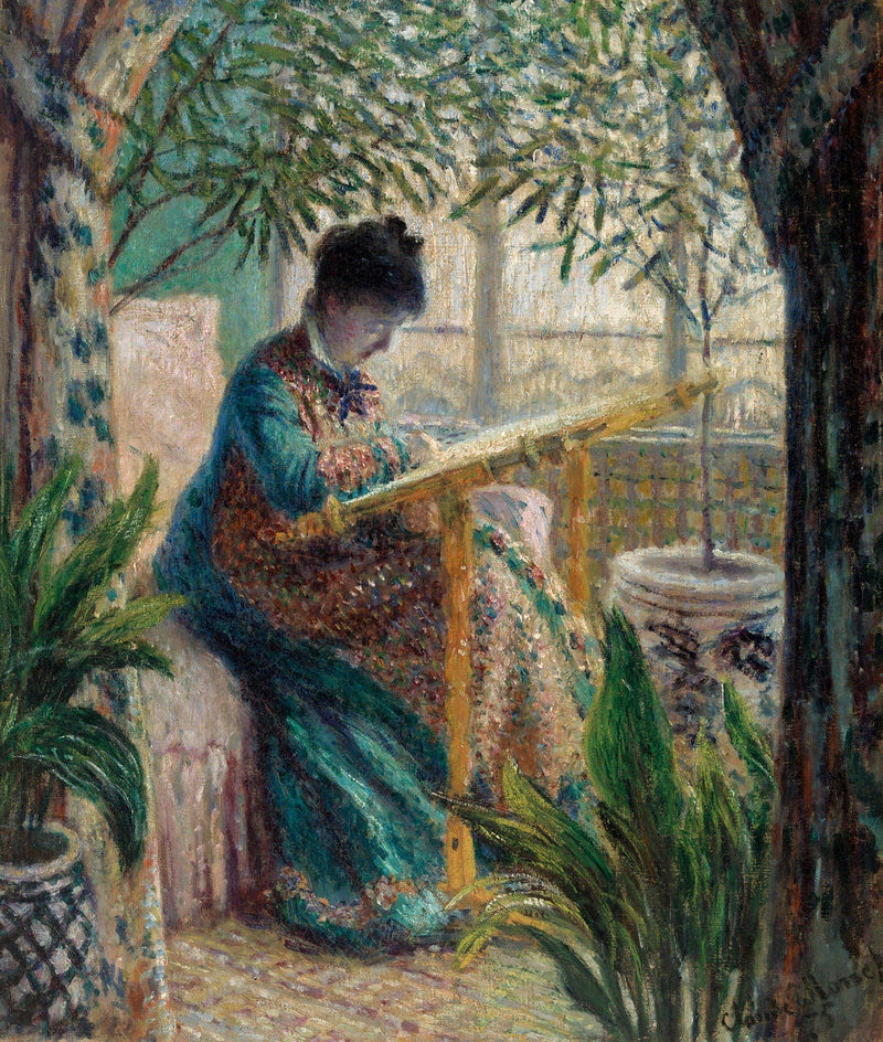 Bordado Madame Monet, Camille en el comercio W366 - Claude Monet