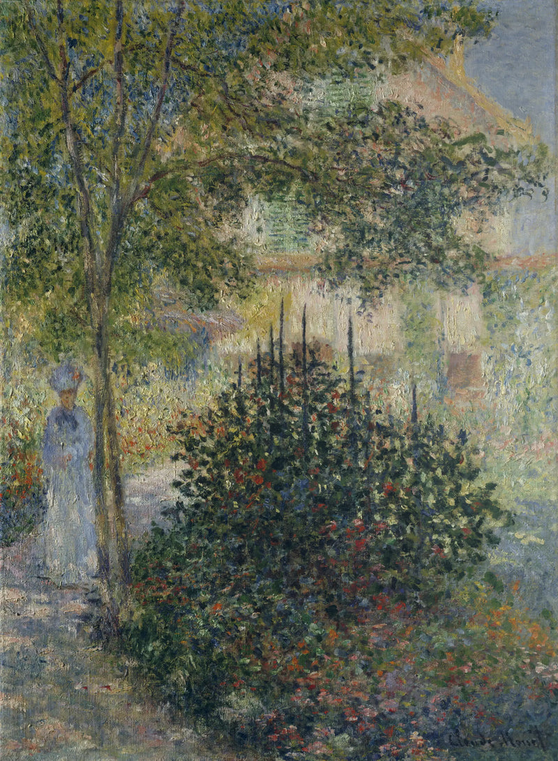 Camille Monet (1847-1879) en el jardín de Argenteuil - Claude Monet