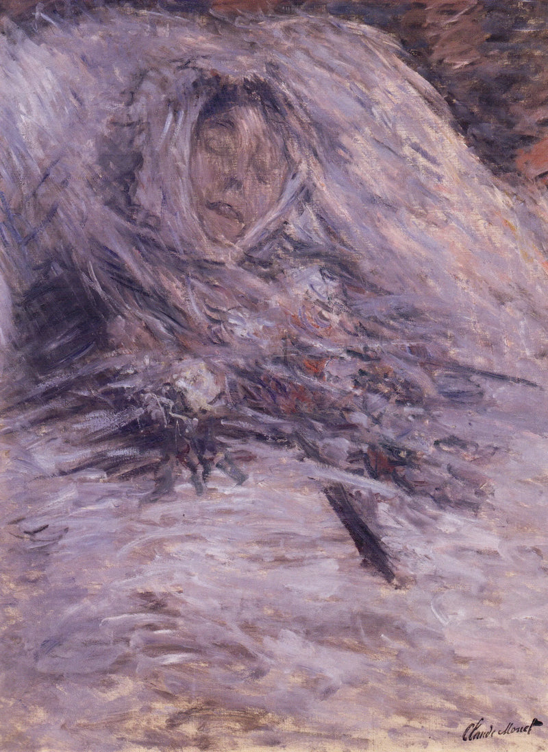 Camille en su lecho de muerte - Claude Monet