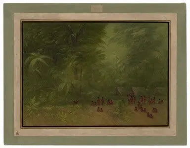 Campamento indio en el bosque - George Catlin