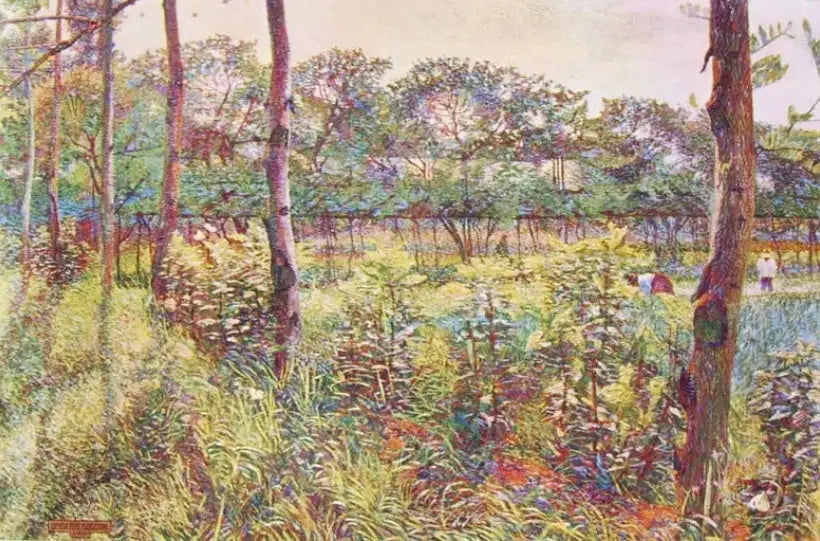 Campagne lombarde - Umberto Boccioni - Alpha Reproduction