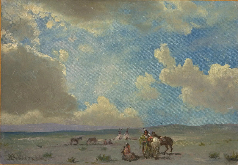 Campamento indio - Albert Bierstadt