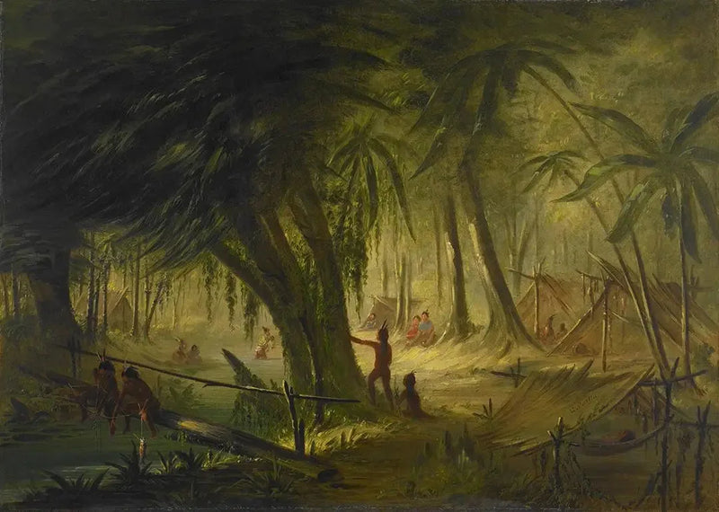 Campamento indio - George Catlin