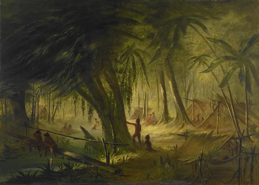 Campamento indio - George Catlin