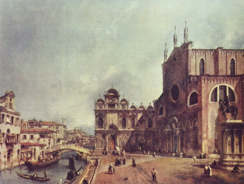 Campo Santi Giovanni e Paolo y Scuola Grande de San Marco - Canaletto