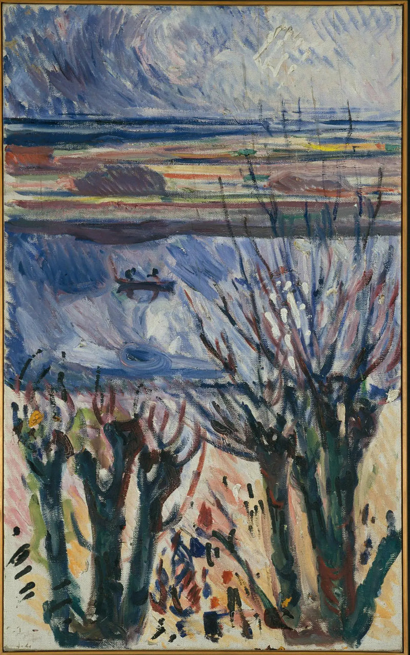 canal en Warnemünde - Edvard Munch