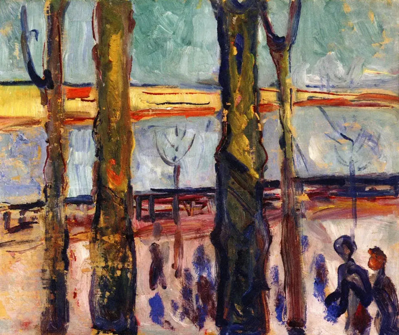 canal en Warnemünde - Edvard Munch