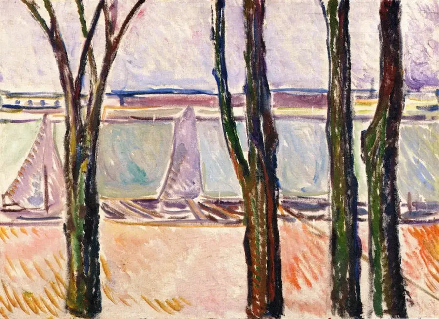 canal en Warnemünde - Edvard Munch