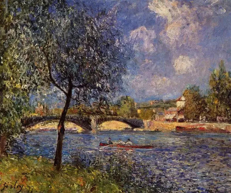 Canal de Bristol, noche - Alfred Sisley