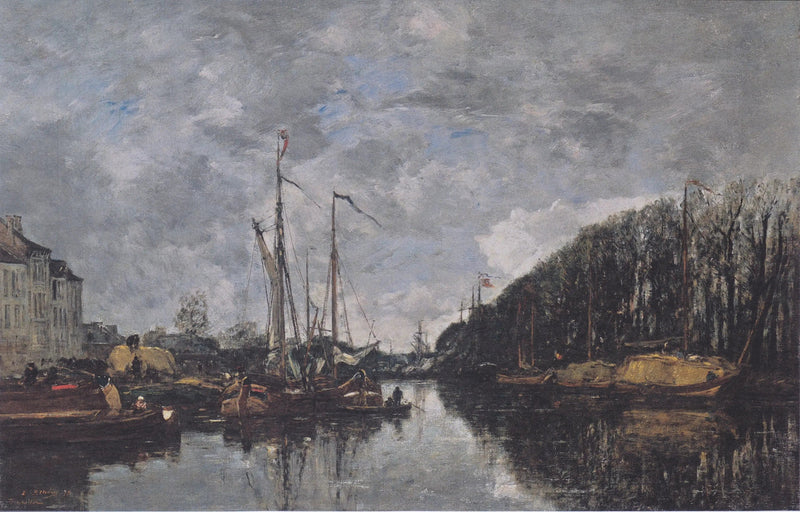 Canal de la Allee-Verde, Bruselas - Eugène Boudin