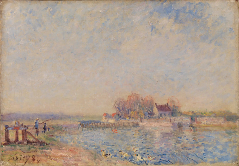 Canal de Saint Mammès – Loing (Saint Mammès – Canal del Loing) - Alfred Sisley