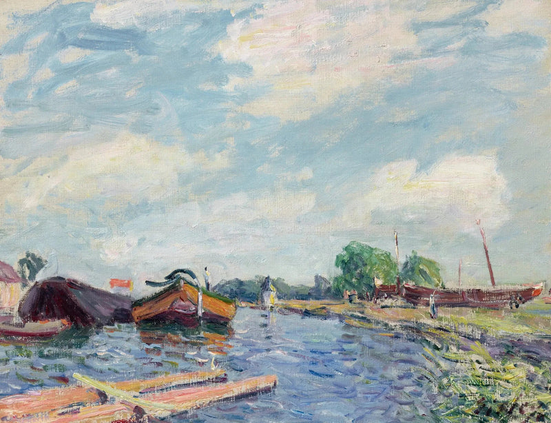 Canal del Loing en Saint-Mammès - Alfred Sisley